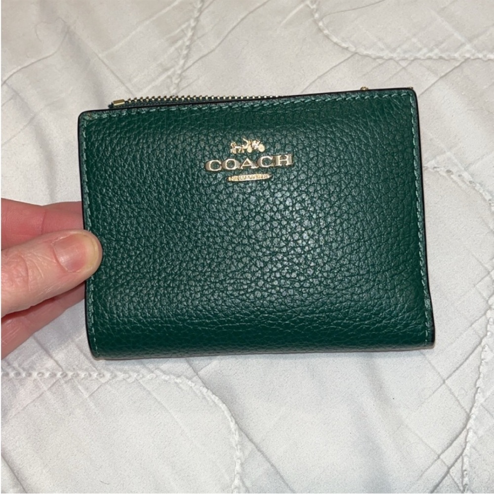 Coach Green Leather Wallet
